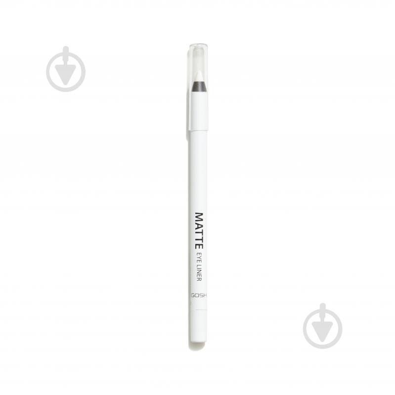 Карандаш для глаз GOSH Matte Eye Liner 001 Dover White 1,2 г - фото 2