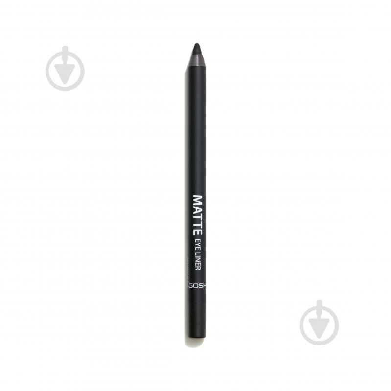 Карандаш для глаз GOSH Matte Eye Liner 002 Matt Black 1,2 г - фото 1