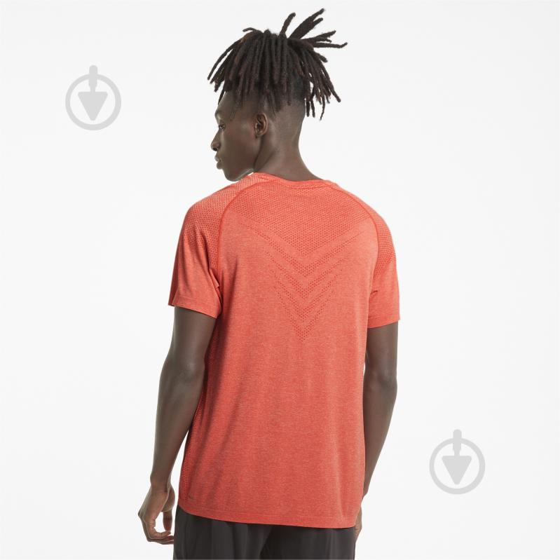 Футболка Puma TRAIN TECH EVOKNIT SS TEE 52011123 р.S оранжевый - фото 4