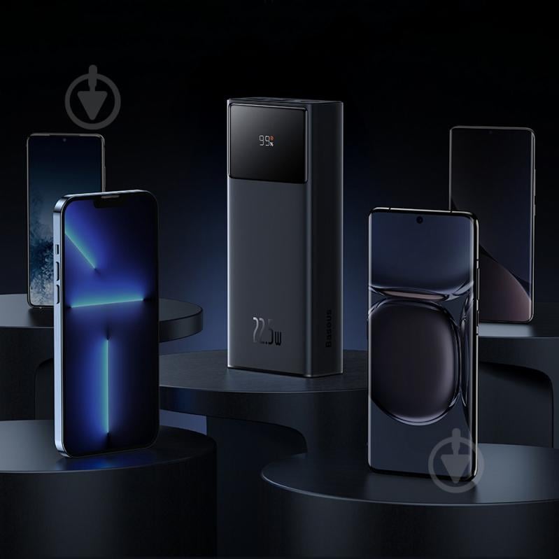 Повербанк BASEUS 30000 mAh black (PPXJ080101) Star Lord Display - фото 7