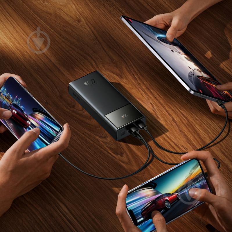 Повербанк BASEUS 30000 mAh black (PPXJ080101) Star Lord Display - фото 4