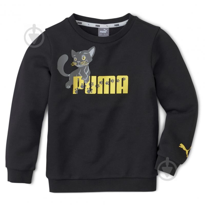 Свитшот Puma Animals Crew 58334901 р. 98 черный - фото 1