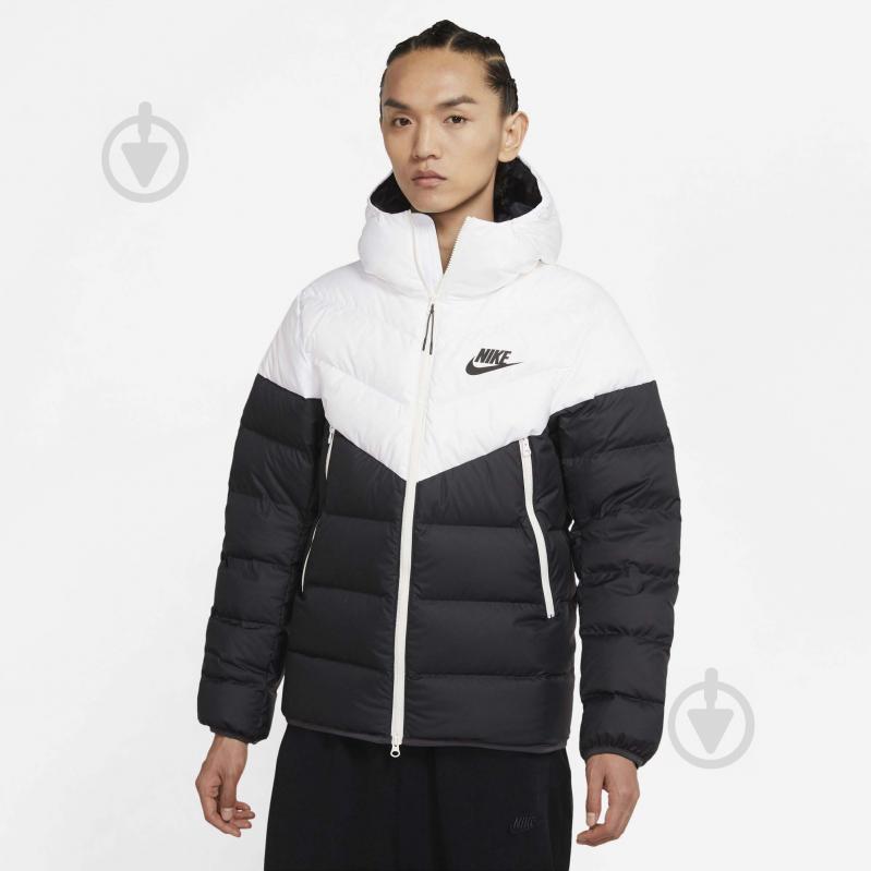 Пуховик мужской зимний Nike M NSW DWN FILL WR JKT HD NFS CU0225-101 р.S бело-серый - фото 1