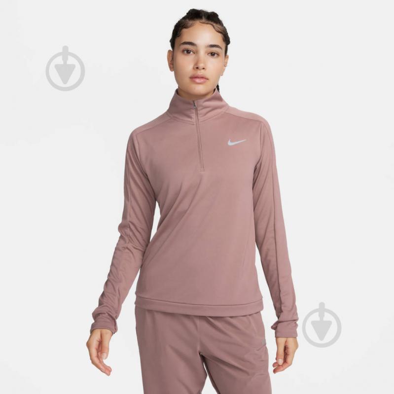 Джемпер Nike W NK DF PACER HZ DQ6377-208 р.L рожевий - фото 1