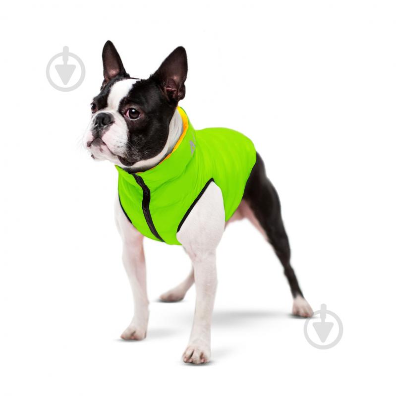 Куртка Airy Vest двухсторонняя для собак S 40 салатово-желтая - фото 4
