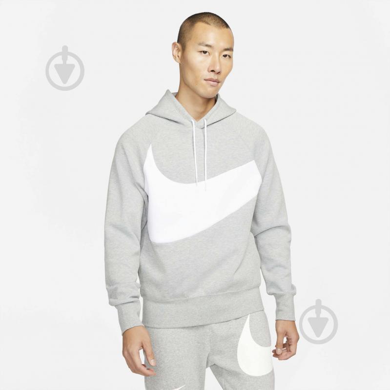 ᐉ Джемпер Nike M NSW SWOOSH TCH FLC PO HD DD8222-063 р. XL серый ...