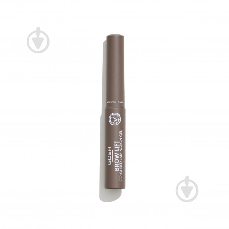 Гель для бровей GOSH для ламинирования Brow Lift 002 Grey Brown 6 мл - фото 2