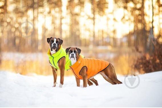 Куртка Airy Vest двухсторонняя для собак XS30 оранжево-салатовая - фото 6