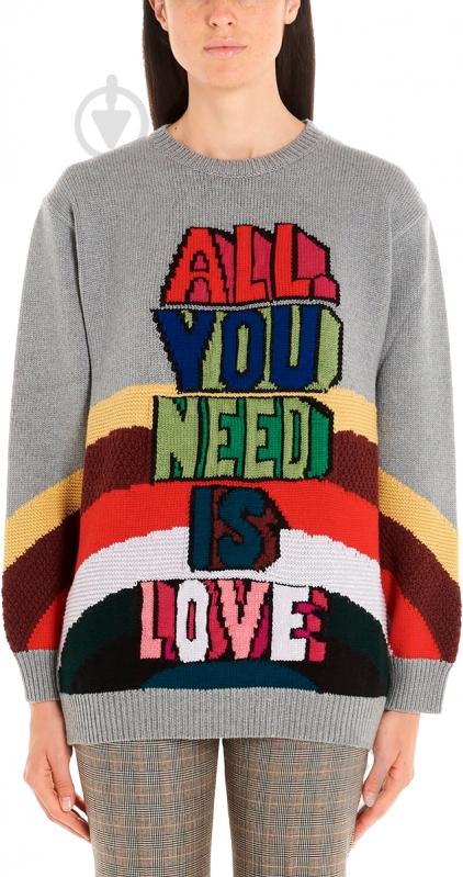 Джемпер Stella McCartney MAGLIA DONNA / KNITWEAR 575300S2101-8490 р. 36 сірий - фото 3 Джемпер Stella McCartney MAGLIA DONNA / KNITWEAR 575300S2101-8490 р. 36 сірий - фото 3