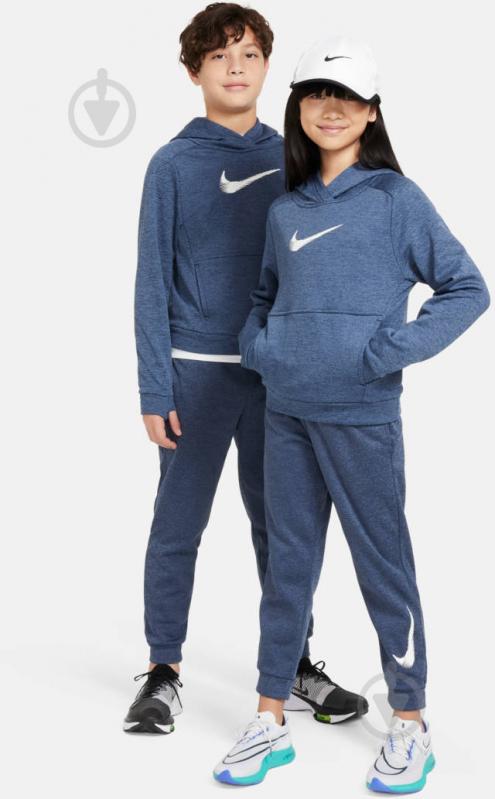 Джемпер Nike K NK TF MULTI+ PO HOODIE HBR FD3893-410 р.XS синий - фото 4