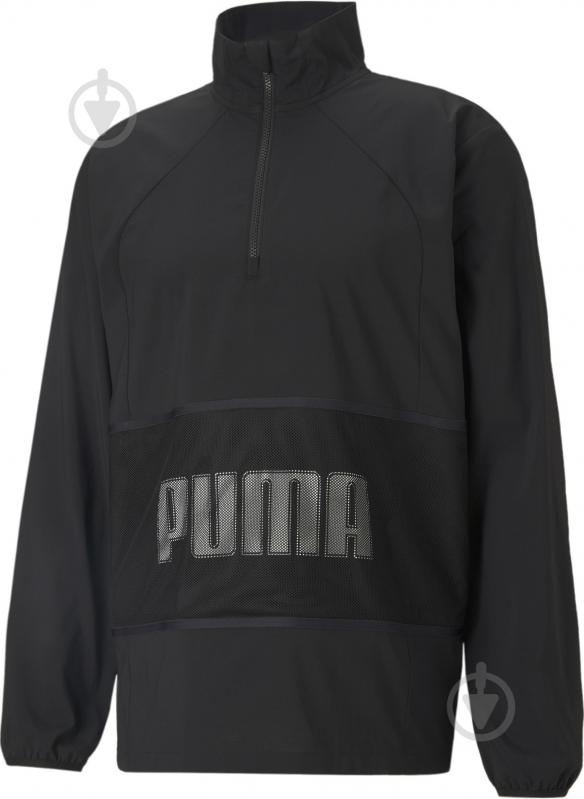 Ветровка мужская демисезонная Puma TRAIN GRAPHIC 1 2 ZIP JACKET 52012001 р.M черная - фото 2