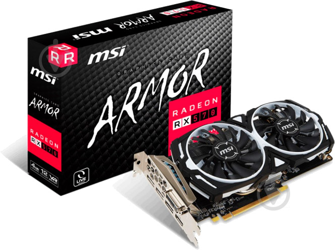 Видеокарта MSI Radeon RX 570 Armor OC 4GB GDDR5 256bit (Radeon RX 570 ARMOR 4G) - фото 5