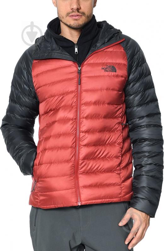 Пуховик мужской зимний THE NORTH FACE M TREVAIL HOODIE T939N487D р.L красный - фото 1