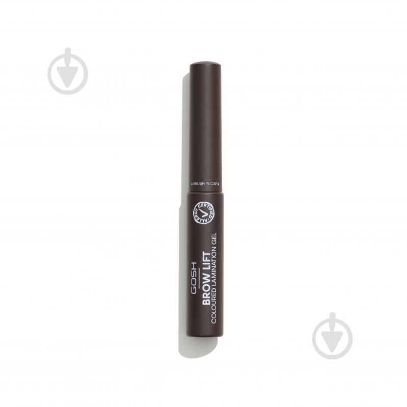 Гель для брів GOSH ламінування Brow Lift 02 Dark brown 6 мл - фото 2