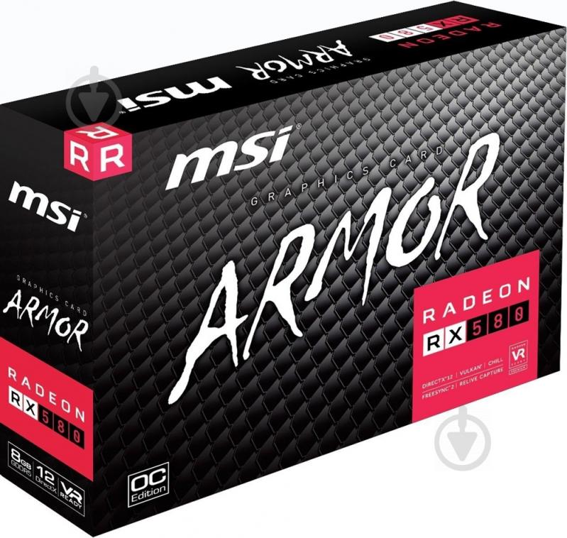 Відеокарта MSI Radeon RX 580 8GB GDDR5 256bit (RX 580 ARMOR 8G) - фото 6