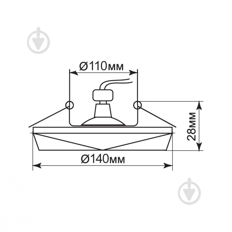 Світильник світлодіодний вбудовуваний Accento lighting 12 Вт 4000 IP20 Accento Lighting AC-AL605 12W - фото 4