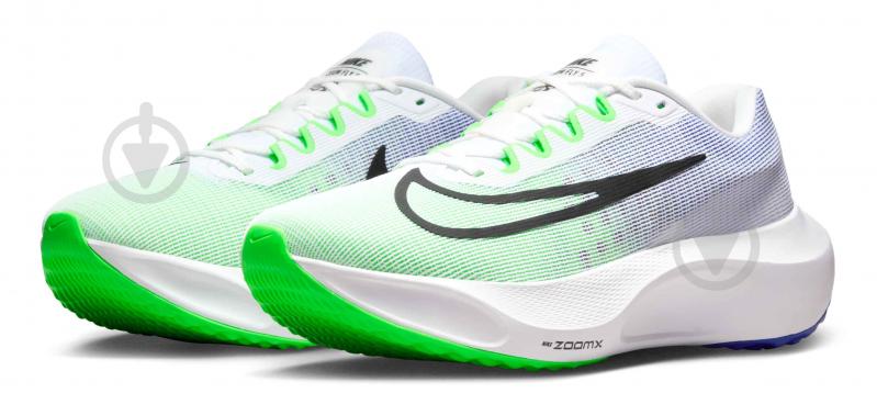 Кроссовки мужские Nike ZOOM FLY 5 DM8968-101 р.41 бело-зеленые - фото 5