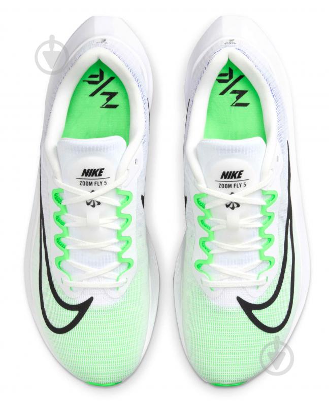 Кросівки чоловічі Nike ZOOM FLY 5 DM8968-101 р.41 біло-зелені - фото 7