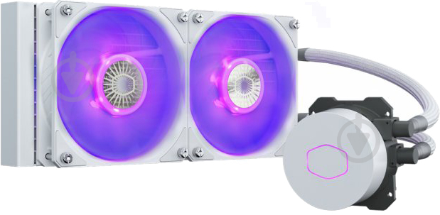 Система водного охлаждения Cooler Master MasterLiquid ML240L V2 RGB White Edition (MLW-D24M-A18PC-RW) - фото 1