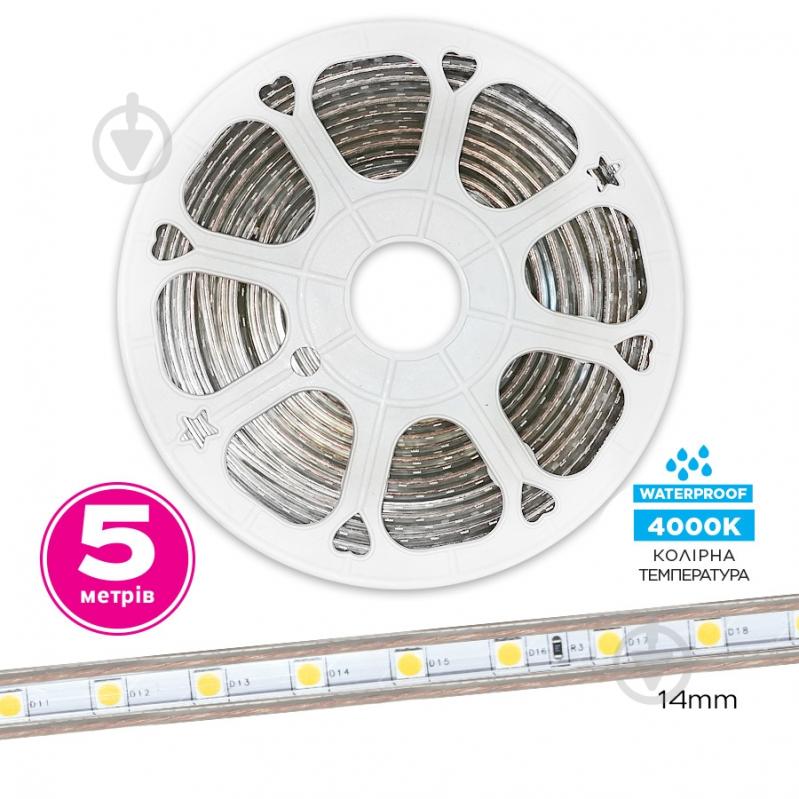 Лента светодиодная ELM SMD 5050 60LED 1 м 6 Вт IP65 220 В нейтральный 19-0016-5 - фото 2 Лента светодиодная ELM SMD 5050 60LED 1 м 6 Вт IP65 220 В нейтральный 19-0016-5 - фото 2