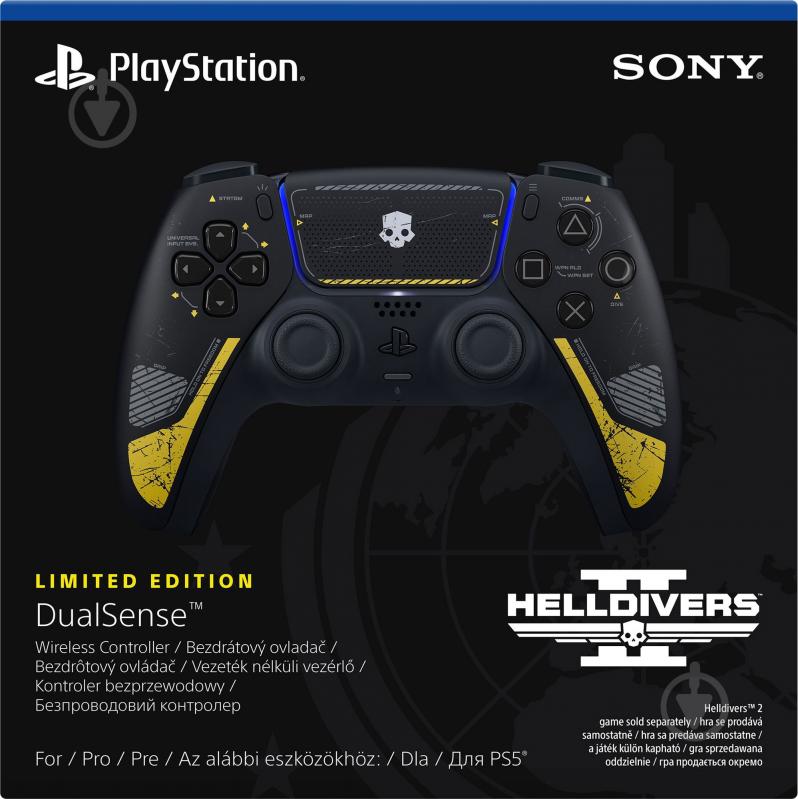 Геймпад беспроводной Sony DualSense PS5 HELLDIVERS 2 Limited Edition (1127878) black - фото 4
