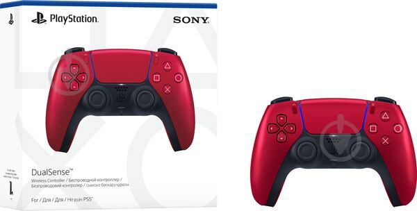 Геймпад беспроводной Sony DualSense PS5 VOLCANIC RED (1128148) red - фото 4 Геймпад беспроводной Sony DualSense PS5 VOLCANIC RED (1128148) red - фото 4