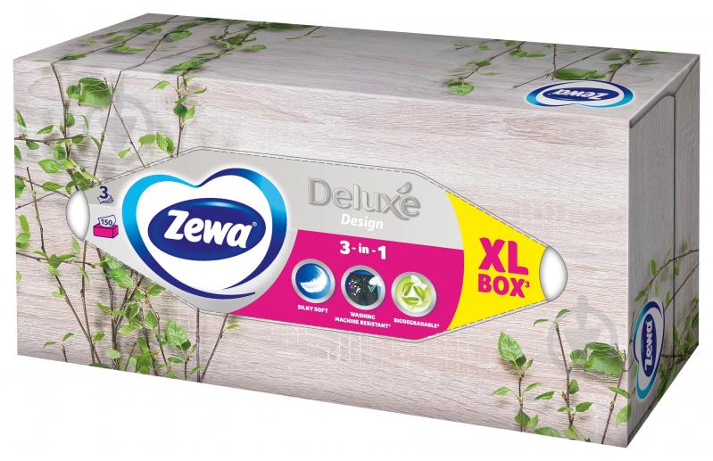 Салфетки гигиенические в коробке Zewa Deluxe Design 3 слоя 150 шт. - фото 2 Салфетки гигиенические в коробке Zewa Deluxe Design 3 слоя 150 шт. - фото 2
