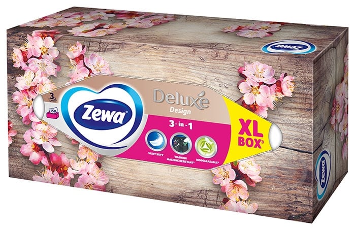 Салфетки гигиенические в коробке Zewa Deluxe Design 3 слоя 150 шт. - фото 3 Салфетки гигиенические в коробке Zewa Deluxe Design 3 слоя 150 шт. - фото 3