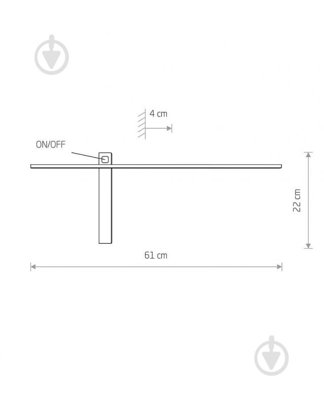 Світильник настінний Nowodvorski Impulse LED 6 Вт чорний 8115 - фото 3
