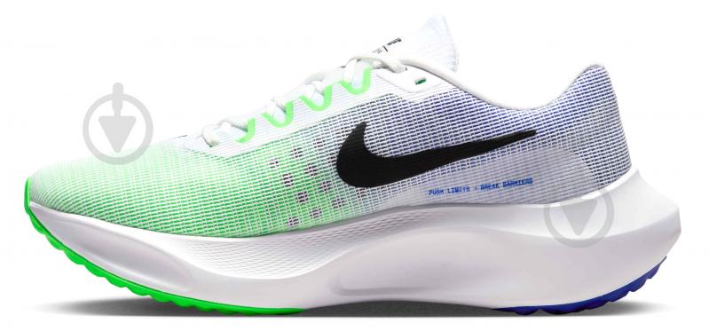 Кросівки чоловічі Nike ZOOM FLY 5 DM8968-101 р.42,5 біло-зелені - фото 3