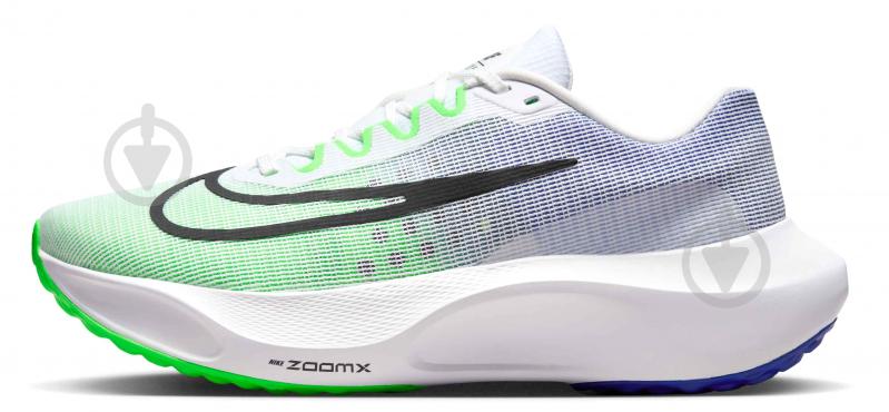 Кроссовки мужские Nike ZOOM FLY 5 DM8968-101 р.42,5 бело-зеленые - фото 4