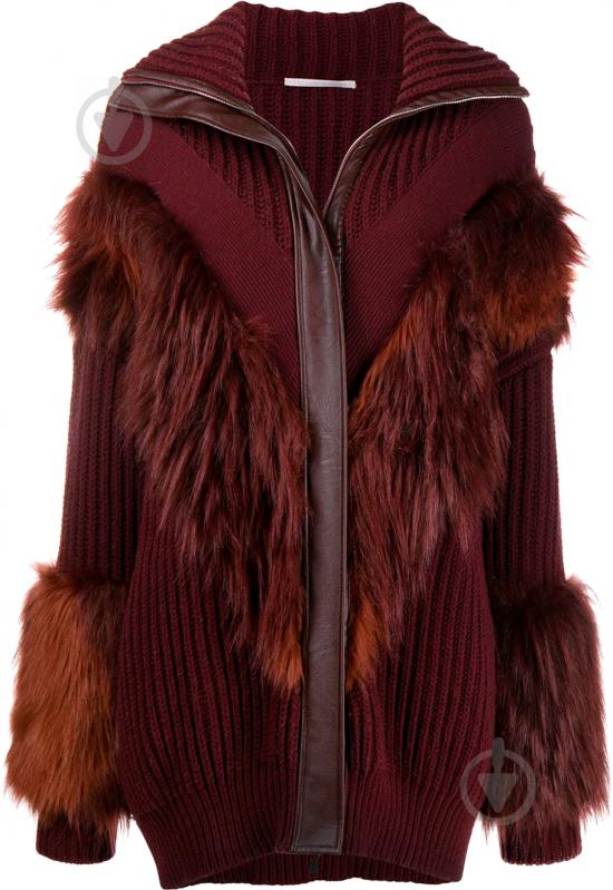 Пальто жіноче зимове Stella McCartney CAPPOTTO DONNA / KNITWEAR 592177S2123-7745 р.40 бордове - фото 1