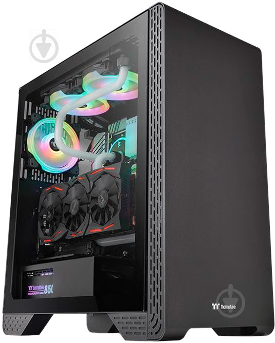 Корпус Thermaltake S300 Tempered Glass Black - фото 1