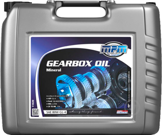 Мастило трансмісійне MPM Gearboxoil SAE GL-4 Mineral 80W 20 л (11020) - фото 1