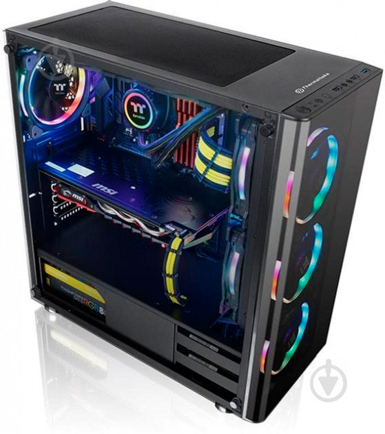 Корпус Thermaltake V200 Tempered Glass Edition Black - фото 14