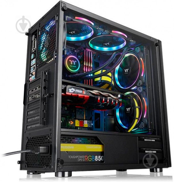 Корпус Thermaltake V200 Tempered Glass Edition Black - фото 13