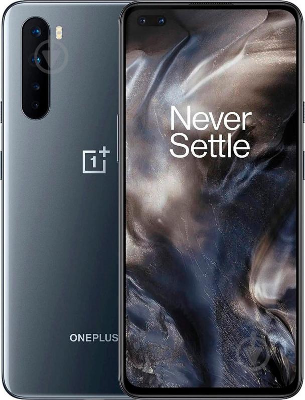 Смартфон OnePlus Nord Dual SIM 12/256GB gray onyx (5011101200) - фото 1