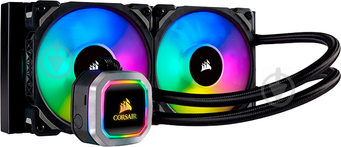 Cистема рідинного охолодження Corsair Hydro H100i RGB Platinum (CW-9060039-WW) - фото 1