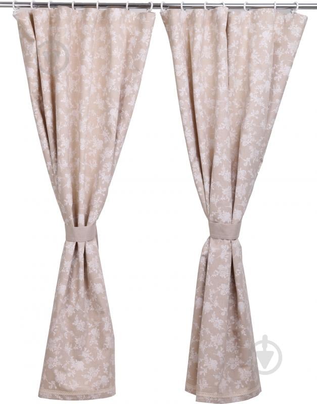 Комплект штор с подхватом Шале Розы 136х170 см La Nuit - фото 2 Комплект штор с подхватом Шале Розы 136х170 см La Nuit - фото 2