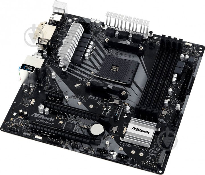 Материнська плата ASRock B450M_PRO4-F (Socket AM4, AMD B450, mirco ATX) - фото 3