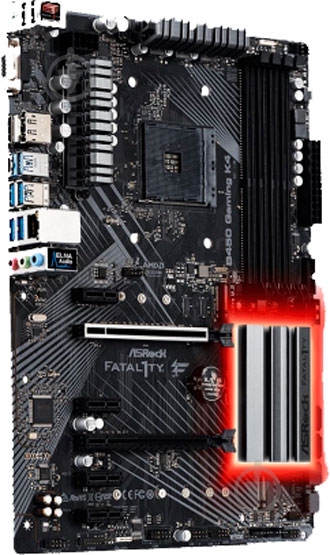 Материнська плата ASRock B450_GAMING_K4 (Socket AM4, AMD B450, ATX) - фото 3