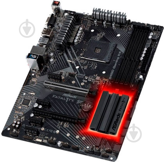 Материнська плата ASRock B450_GAMING_K4 (Socket AM4, AMD B450, ATX) - фото 4