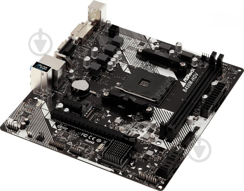 Материнська плата ASRock B450M-HDV_R4.0 (Socket AM4, AMD B450, mirco ATX) - фото 4