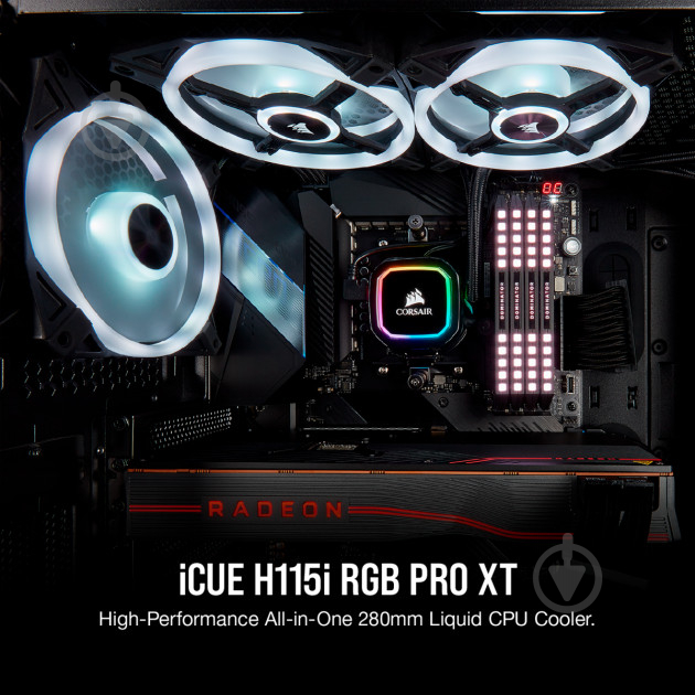 Cистема рідинного охолодження Corsair iCUE H115i RGB PRO XT CW-9060044-WW - фото 10