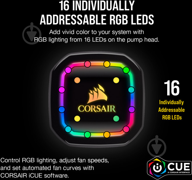 Cистема рідинного охолодження Corsair iCUE H115i RGB PRO XT CW-9060044-WW - фото 5