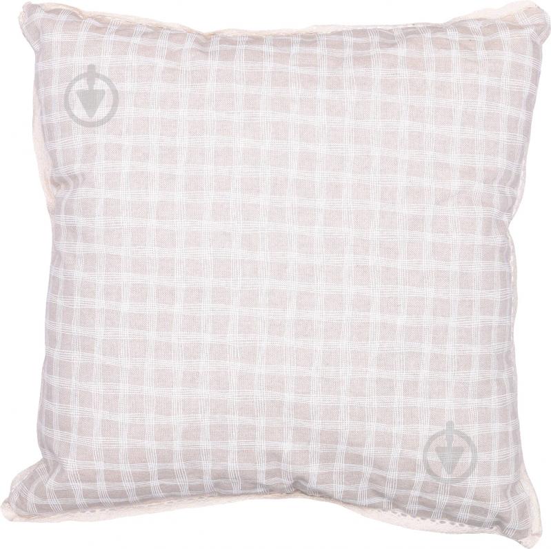 Подушка декоративная Шале Клетка 45x45 см розовый в клетку La Nuit - фото 2 Подушка декоративная Шале Клетка 45x45 см розовый в клетку La Nuit - фото 2