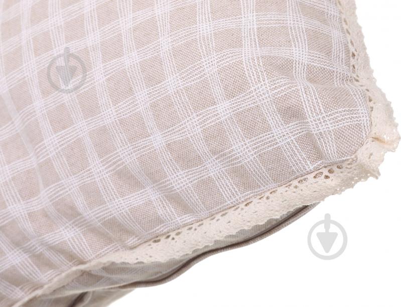 Подушка декоративная Шале Клетка 45x45 см розовый в клетку La Nuit - фото 4 Подушка декоративная Шале Клетка 45x45 см розовый в клетку La Nuit - фото 4