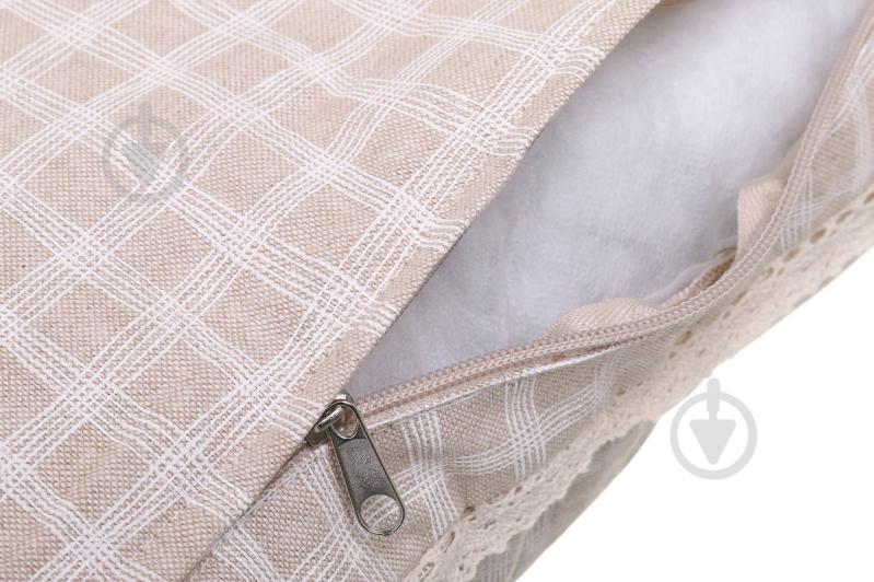 Подушка декоративная Шале Клетка 45x45 см розовый в клетку La Nuit - фото 5 Подушка декоративная Шале Клетка 45x45 см розовый в клетку La Nuit - фото 5