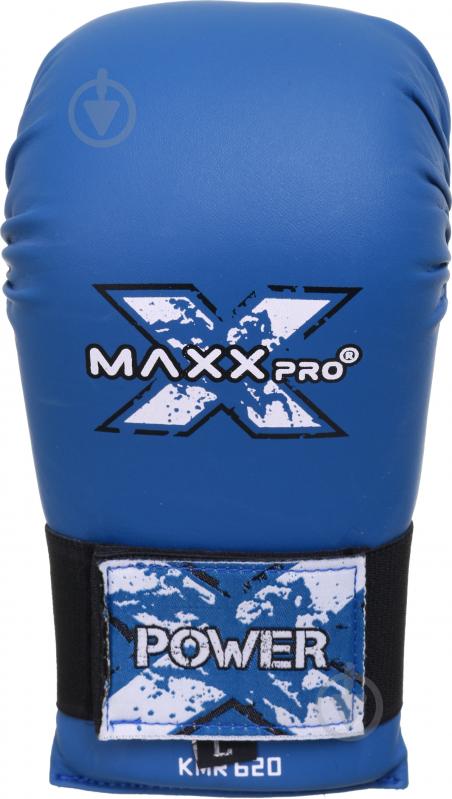 Рукавички для карате MaxxPro KMR-620 р. L синій - фото 4