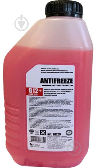 Антифриз HighWay Antifreeze Long Life G12+ от -40 до +110 1 л красный - фото 1